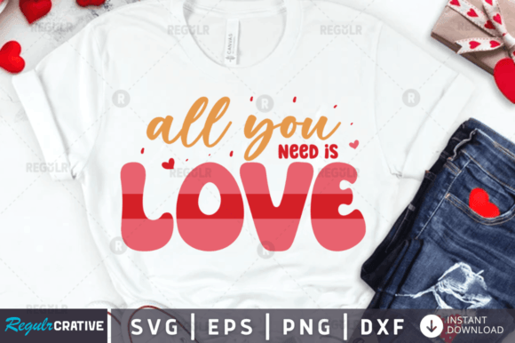 Free All You Need Is Love SVG Design Review
