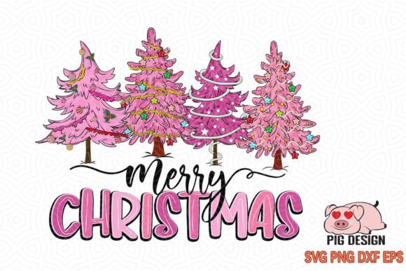 Pink Merry Christmas Tree Sublimation Review