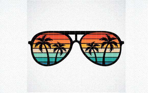 Retro Sunset Sunglasses SVG, Aviator SVG Review