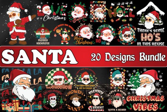 Santa Christmas Bundle SVG 20 Designs Review